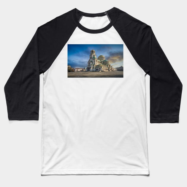 Alexander Nevsky Cathedral in Sofia, Bulgaria Baseball T-Shirt by mitzobs